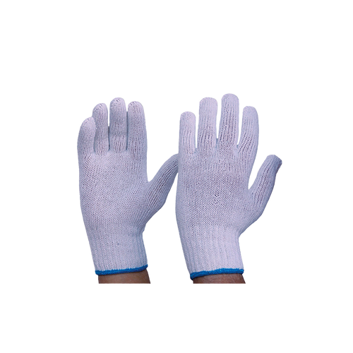 Pro Choice Unisex Knitted Poly/Cotton Gloves - White - Hand Protection