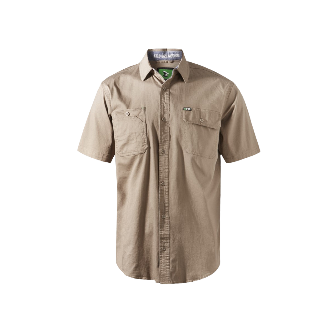 FXD Men's SSH-1 Short Sleeve Work Shirt - Khaki - Shirts