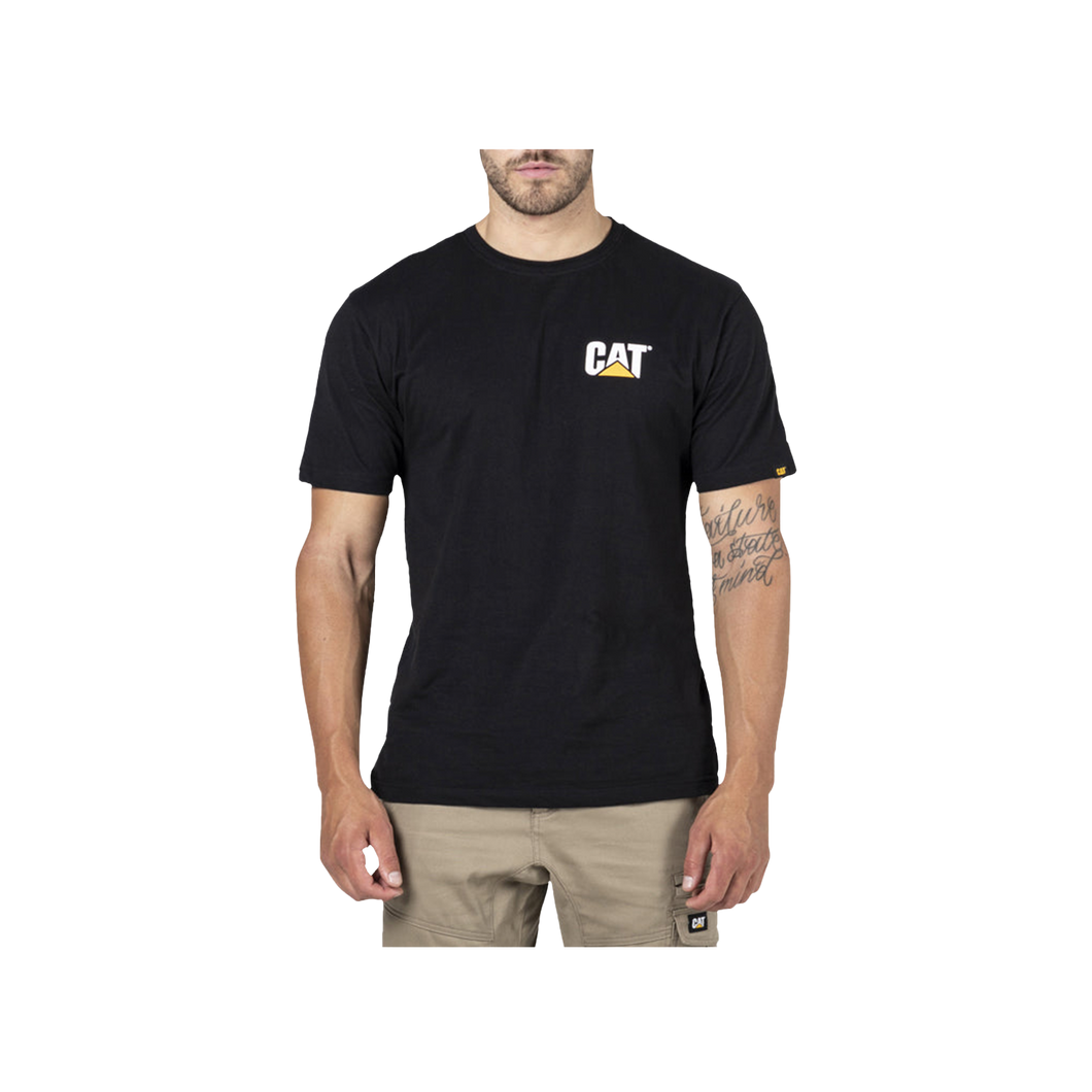 CAT Men's Trademark Logo Tee - Black - Tees