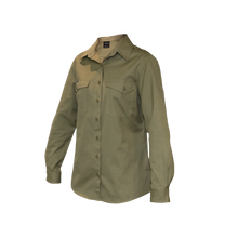 Load image into Gallery viewer, KingGee Women&#39;s Workcool 2 Long Sleeve Shirt - Khaki - Shirts
