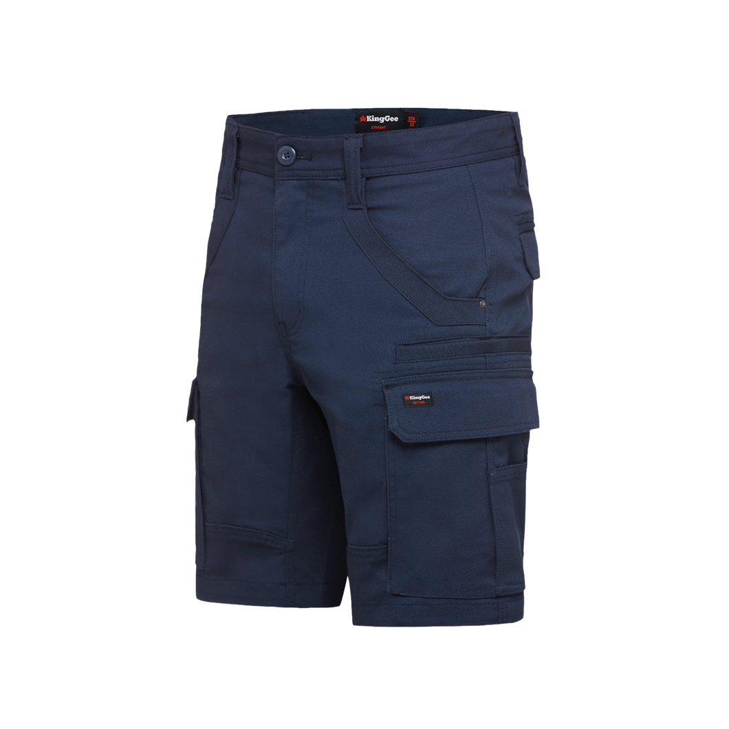 KingGee Men's Tradies Utility Cargo Shorts - Navy - Shorts