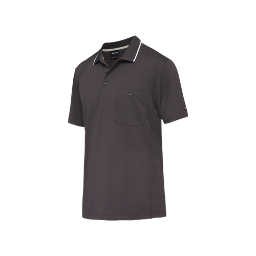 KingGee Men's Workcool Hyperfreeze Short Sleeve Polo - Charcoal - Polos