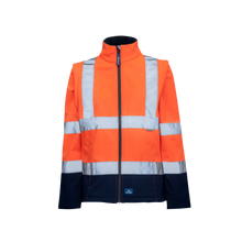 Load image into Gallery viewer, Rainbird Women&#39;s Carrol Softshell Jacket - Orange/Navy - Jackets
