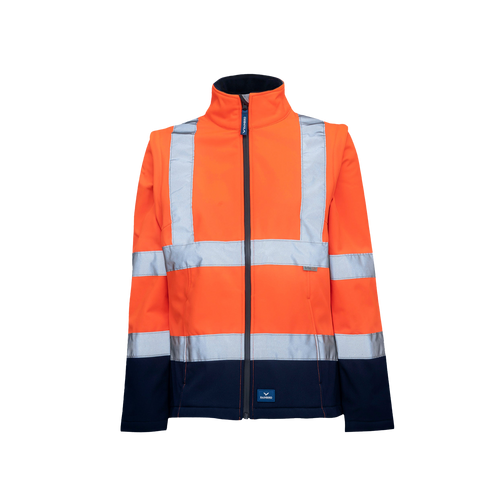 Rainbird Women's Carrol Softshell Jacket - Orange/Navy - Jackets