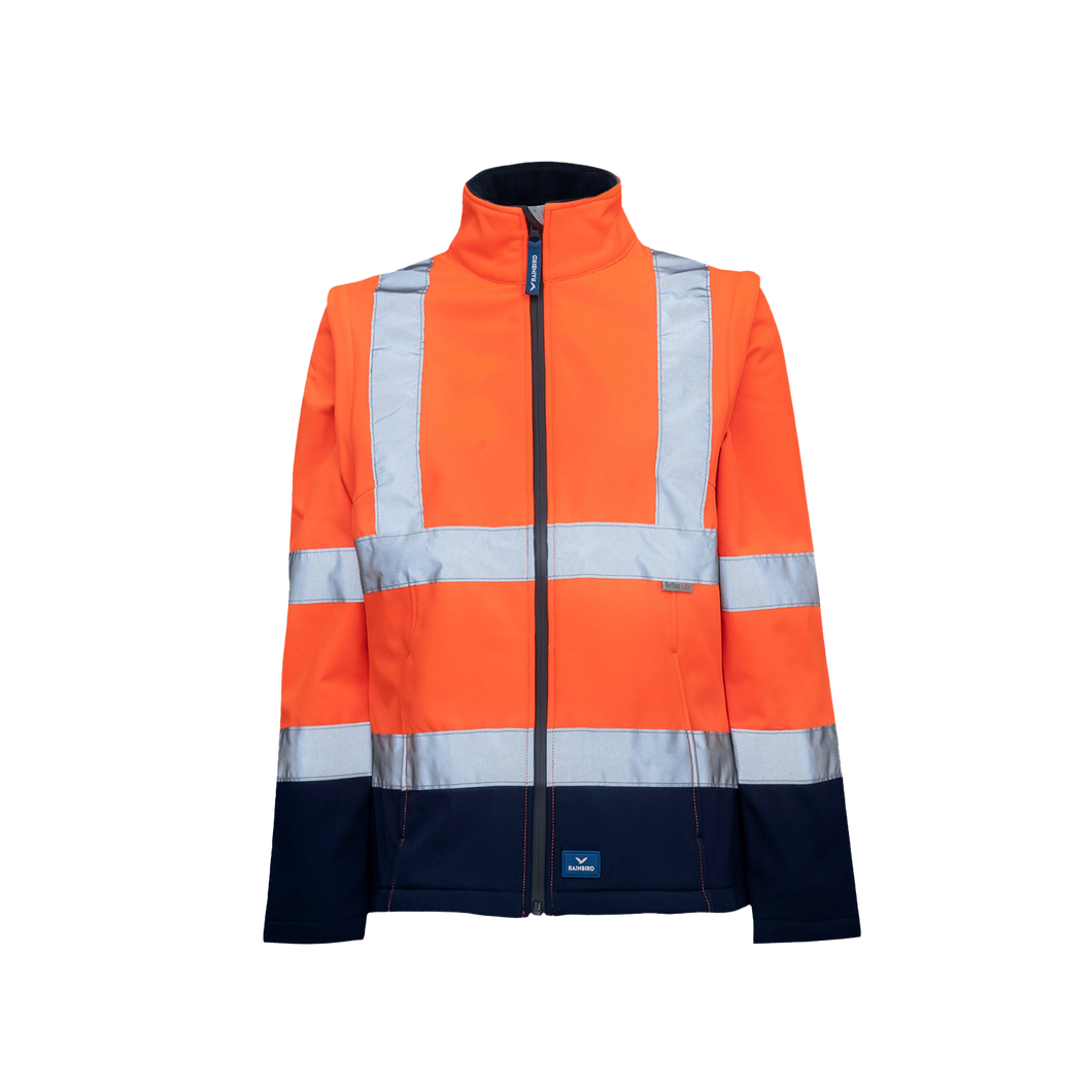 Rainbird Women's Carrol Softshell Jacket - Orange/Navy - Jackets