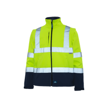 Load image into Gallery viewer, Rainbird Men&#39;s Landy Softshell Jacket - Yellow/Navy - Jackets
