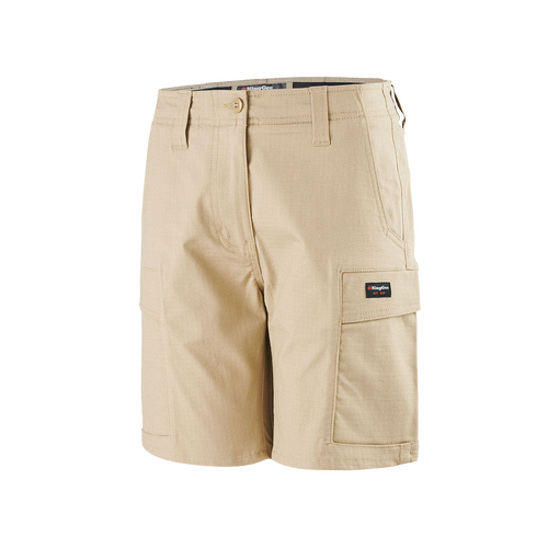 KingGee Women's Workcool Pro Shorts - Khaki - Shorts