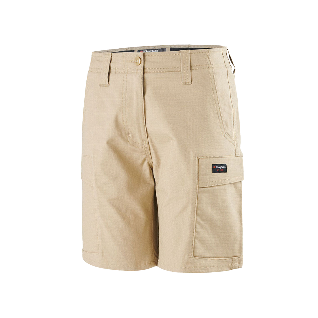 KingGee Women's Workcool Pro Shorts - Khaki - Shorts