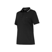 Load image into Gallery viewer, KingGee Women&#39;s Hyperfreeze Spliced Short Sleeve Polo - Black - Polos
