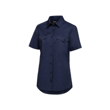 Load image into Gallery viewer, KingGee Women&#39;s Workcool 2 Short Sleeve Shirt - Navy - Shirts
