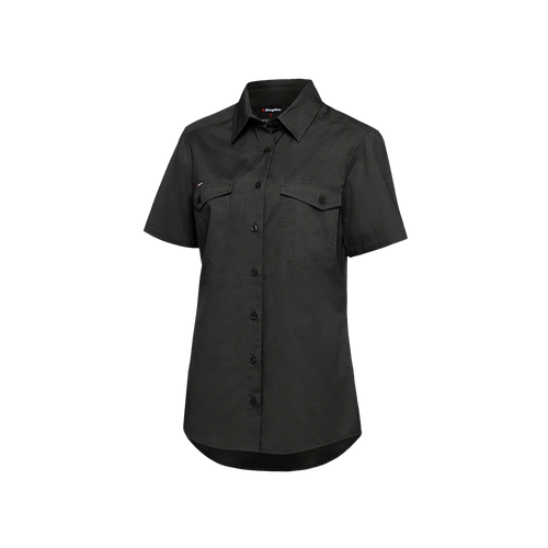 KingGee Women's Workcool 2 Short Sleeve Shirt - Charcoal - Shirts