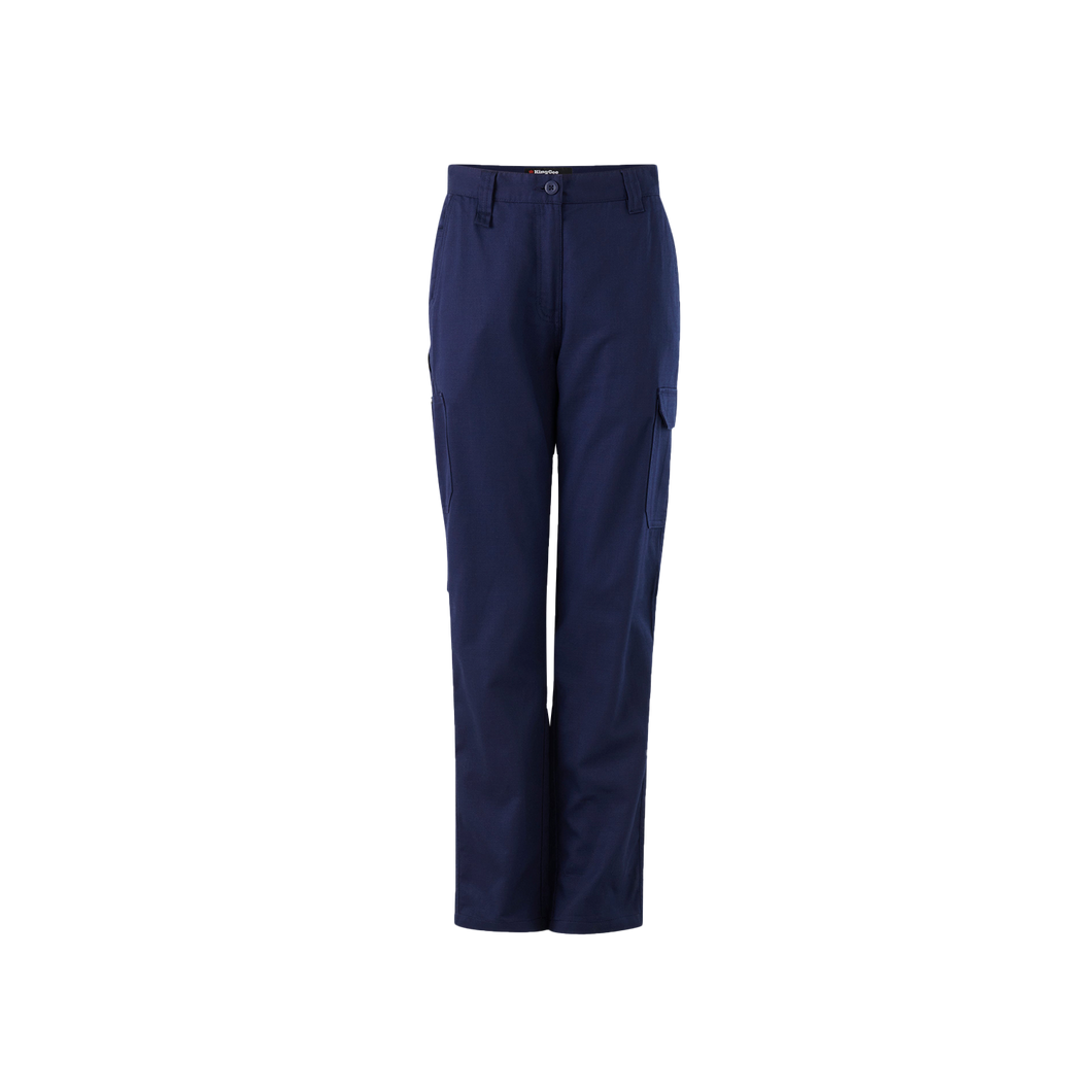 KingGee Women's Workcool Vented Cargo Pant - Navy - Pants