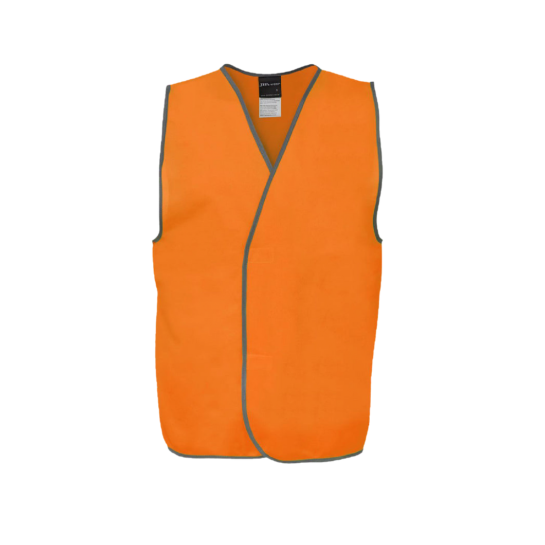 JB's Wear Men's Hi Vis Safety Vest - Orange - Vests