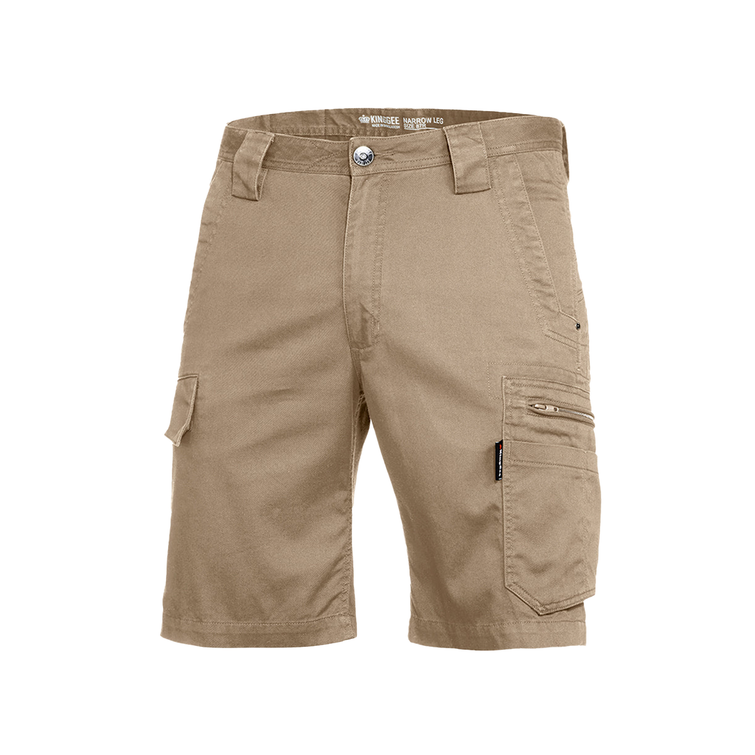 KingGee Men's Tradie Summer Shorts - Khaki - Shorts