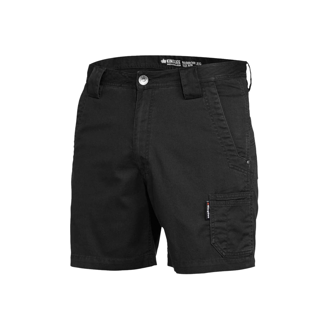 KingGee Men's Tradie Summer Short Shorts - Black - Shorts