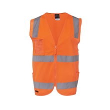 Load image into Gallery viewer, JB&#39;s Wear Men&#39;s Hi Vis Taped Zip Safety Vest - Orange - Vests
