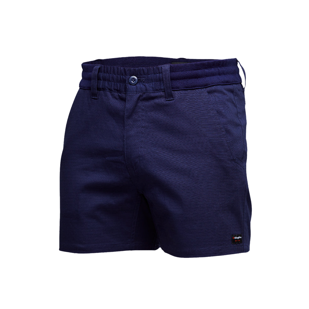 KingGee Men's Comfort Waist Short Shorts - Navy - Shorts