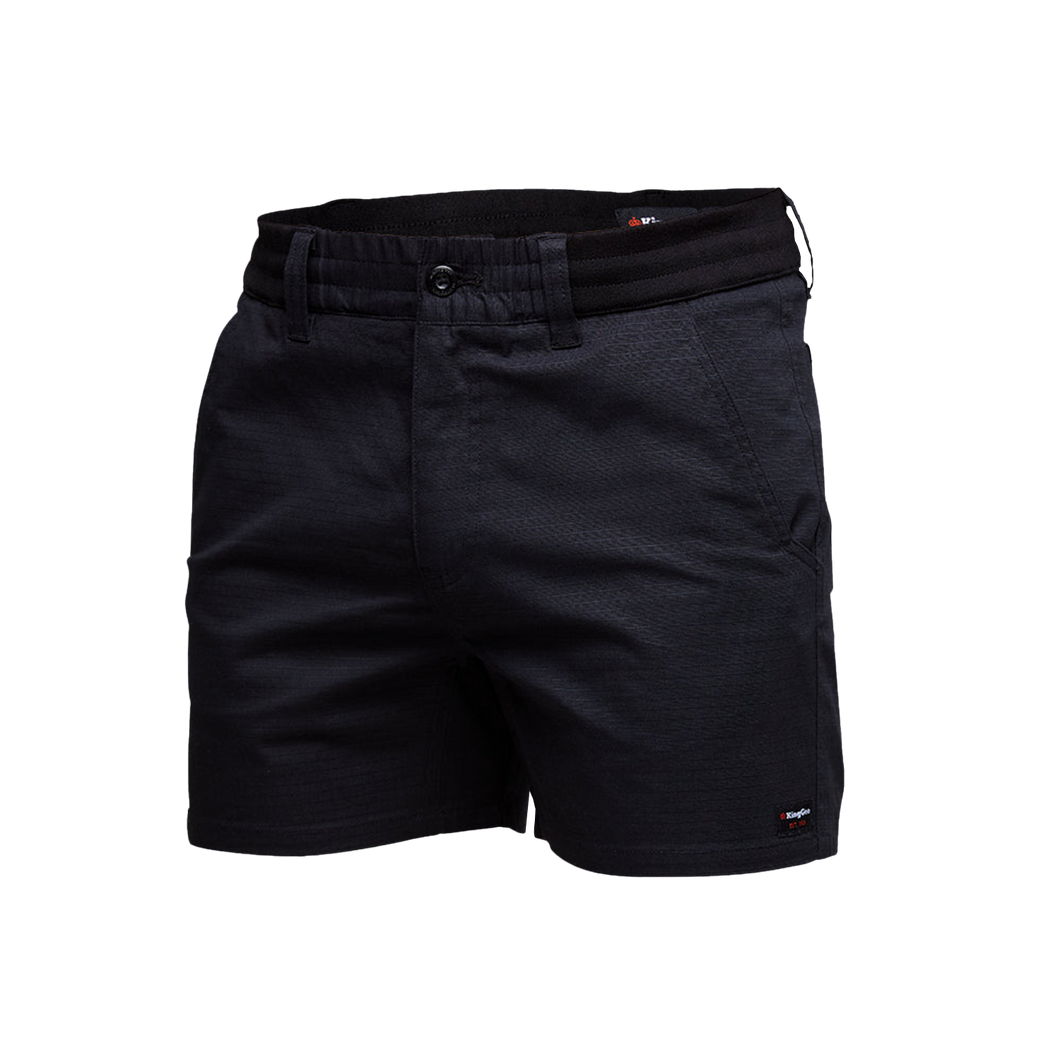 KingGee Men's Comfort Waist Short Shorts - Black - Shorts