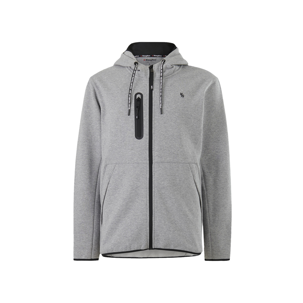 KingGee Men's Trademark Hoodie - Grey Marle - Hoodies/Jumpers