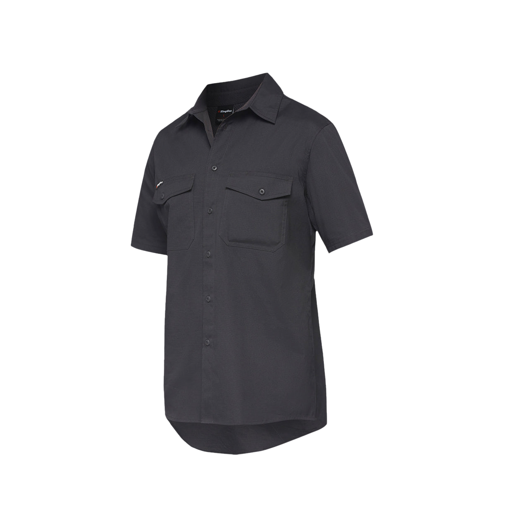 KingGee Men's Workcool 2 Short Sleeve Shirt - Charcoal - Shirts