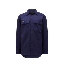 Load image into Gallery viewer, KingGee Men&#39;s Workcool 2 Long Sleeve Shirt - Navy - Shirts
