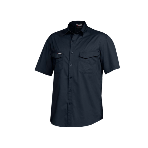 KingGee Men's Tradies Short Sleeve Shirt - Oiled Navy - Shirts