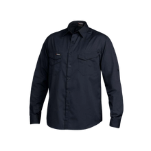 Load image into Gallery viewer, KingGee Men's Tradies Long Sleeve Shirt - Oiled Navy - Shirts
