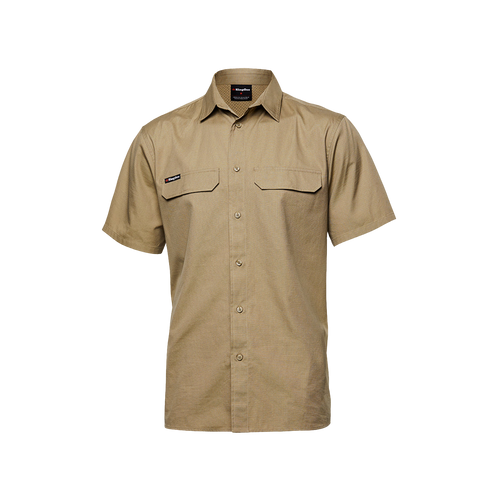 KingGee Men's Workcool Pro Short Sleeve Shirt - Khaki - Shirts