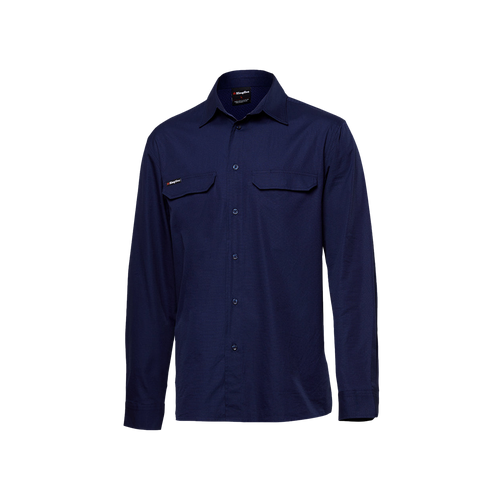 KingGee Men's Workcool Pro Long Sleeve Shirt - Navy - Shirts