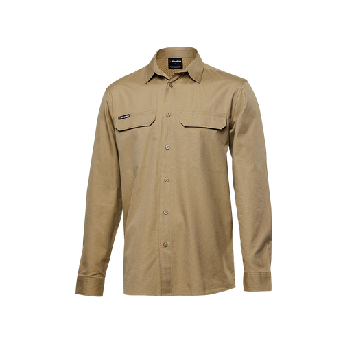 KingGee Men's Workcool Pro Long Sleeve Shirt - Khaki - Shirts