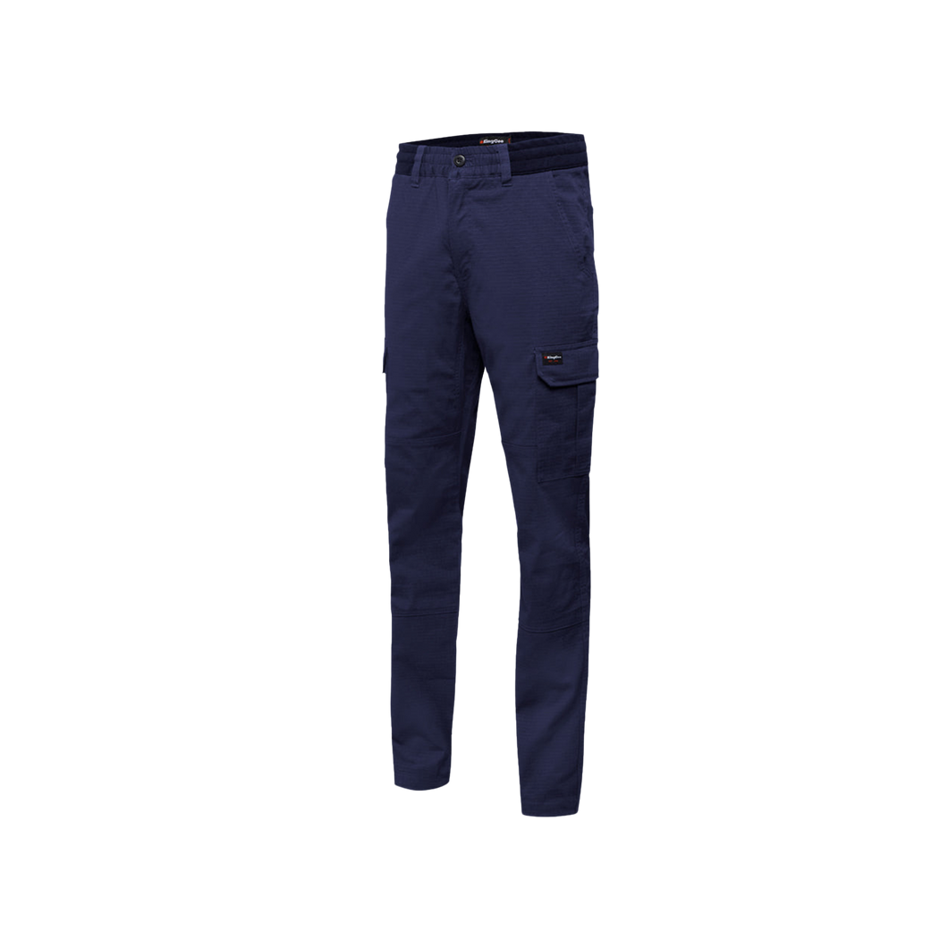 KingGee Men's Rib Comfort Waist Pants - Navy - Pants