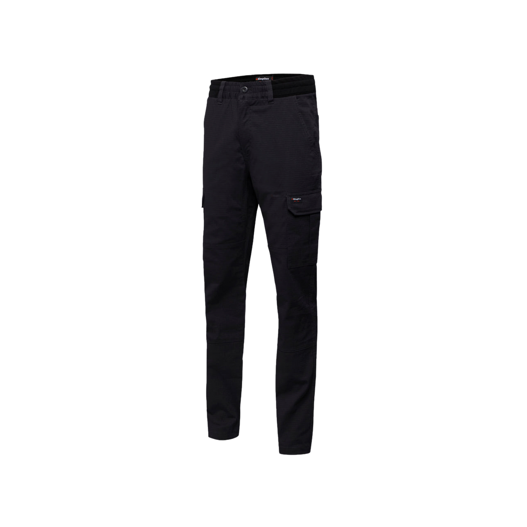 KingGee Men's Rib Comfort Waist Pants - Black - Pants