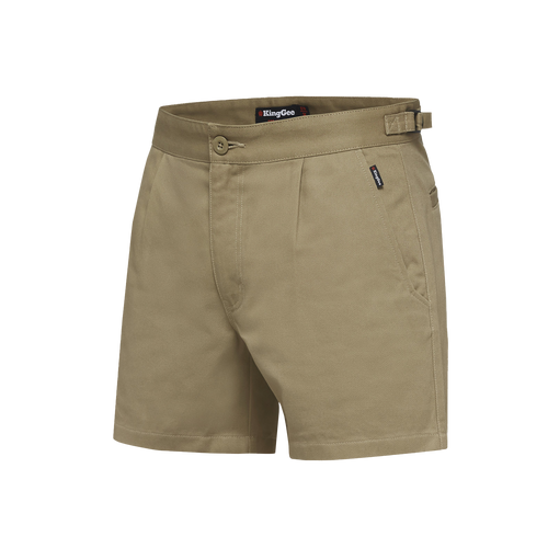 KingGee Men's Drill Utility Shorts - Khaki - Shorts