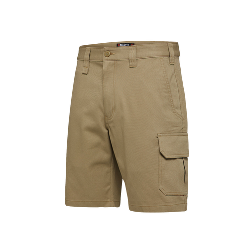 KingGee Men's Cargo Drill Shorts - Khaki - Shorts