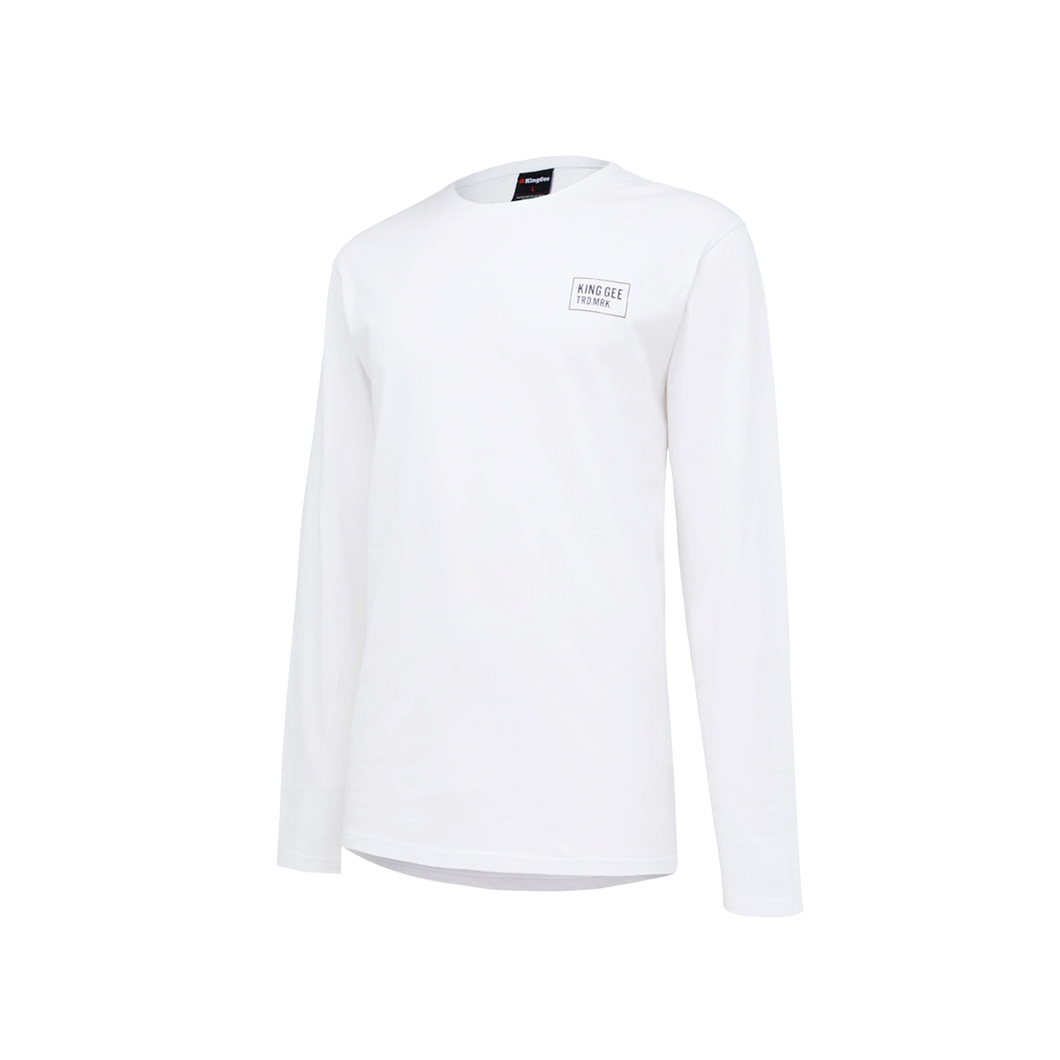 KingGee Men's T Long Sleeve Shirt - White - Tees