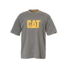 Load image into Gallery viewer, CAT Men&#39;s Trademark Logo Tee - Dark Heather Grey - Tees
