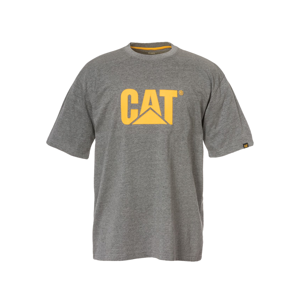 CAT Men's Trademark Logo Tee - Dark Heather Grey - Tees