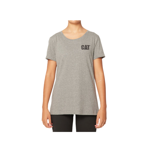 CAT Women's Trademark Logo Tee - Heather Grey - Tees