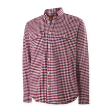 Load image into Gallery viewer, Mustang Men's Formal Check Shirt - Red Check
