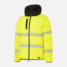 Load image into Gallery viewer, KingGee Men's Originals Hi Vis Biomotion Water Repellent Puffer - Yellow
