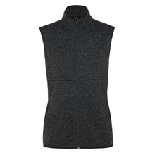 Load image into Gallery viewer, NNT Women's Textured Fleece Zip Front Vest - Charcoal
