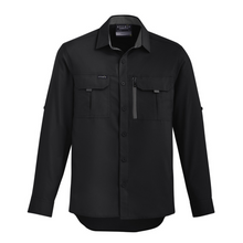 Load image into Gallery viewer, Syzmik Men's Outdoor Long Sleeve Shirt - Black
