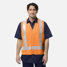 Load image into Gallery viewer, KingGee Men's Originals Hi-Vis X Back Polyester Vest - Orange
