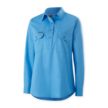 Load image into Gallery viewer, Mustang Women's Closed Front Workshirt - Cornflower
