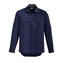 Load image into Gallery viewer, Syzmik Men's Outdoor Long Sleeve Shirt - Navy
