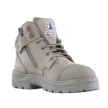 Load image into Gallery viewer, Steel Blue Men's Parkes Zip Scuff Hiker Style Work Boot - Granite
