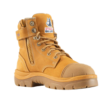 Load image into Gallery viewer, Steel Blue Women's Argyle Zip Ladies - Wheat TPU Scuff - Wheat
