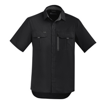 Load image into Gallery viewer, Syzmik Men's Outdoor Short Sleeve Shirt - Black
