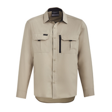 Load image into Gallery viewer, Syzmik Men's Outdoor Long Sleeve Shirt - Sand
