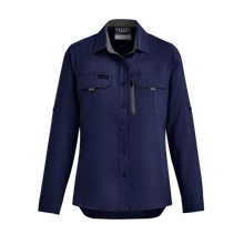 Load image into Gallery viewer, Syzmik Women's Outdoor Shirt L/S Ladies - Navy
